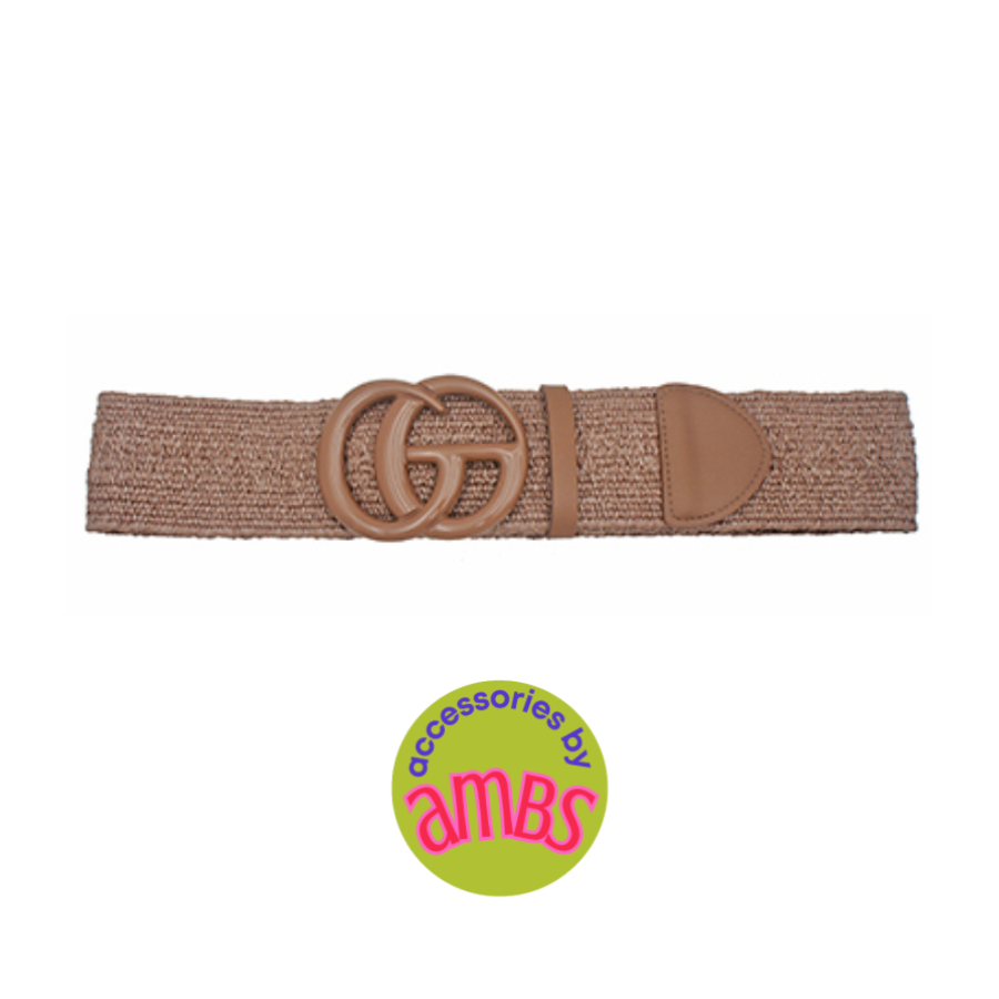 Elastic Summer GO Belt in Taupe