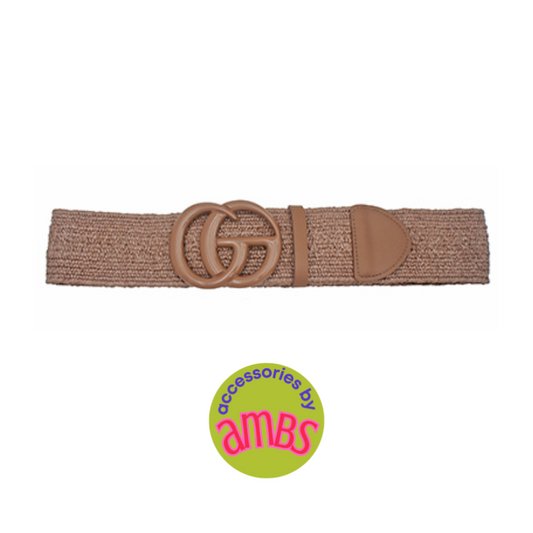 Elastic Summer GO Belt in Taupe