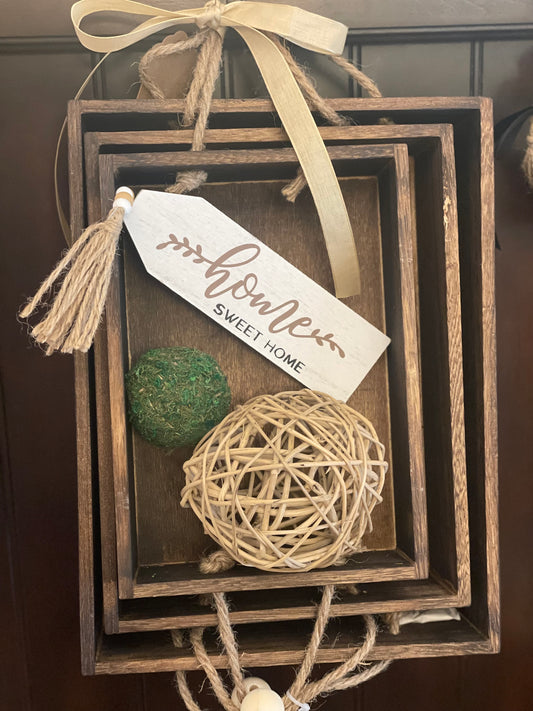 Barnwood Nesting Tray Set