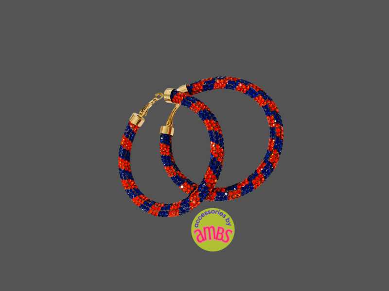 Game Day Rhinestone Hoops