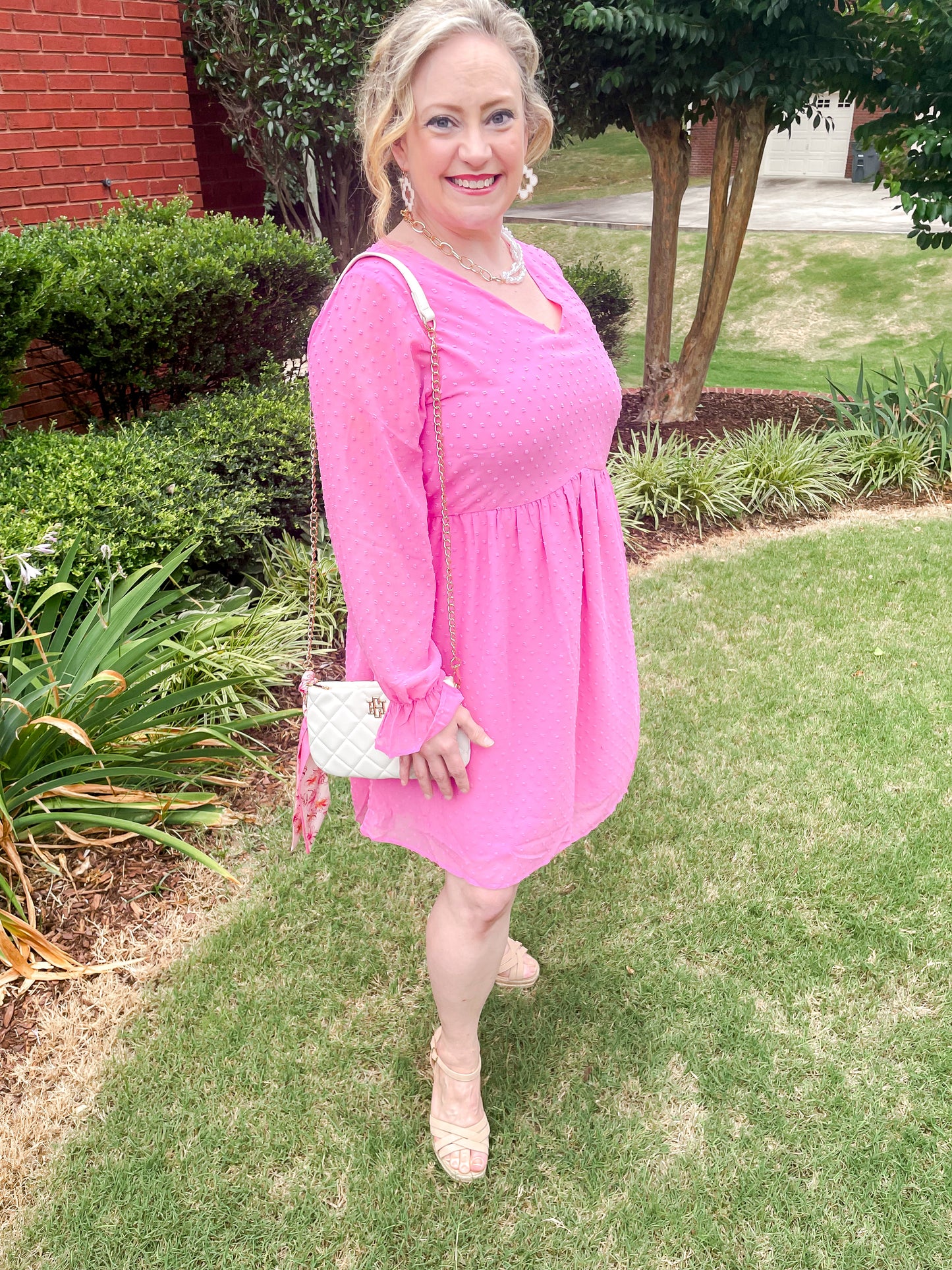 Sweetheart Swiss Dot Dress