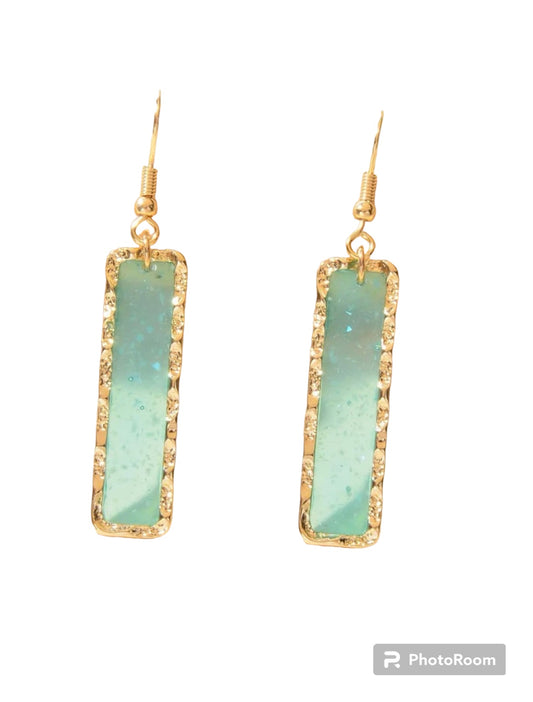 Stained-glass earrings