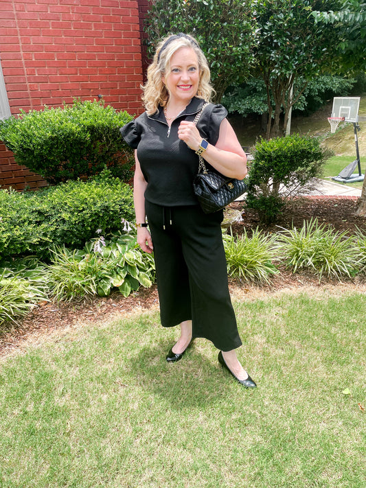Ruffle Travel Two Piece Set