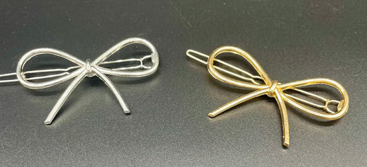 Simple Bow Hair Barrette