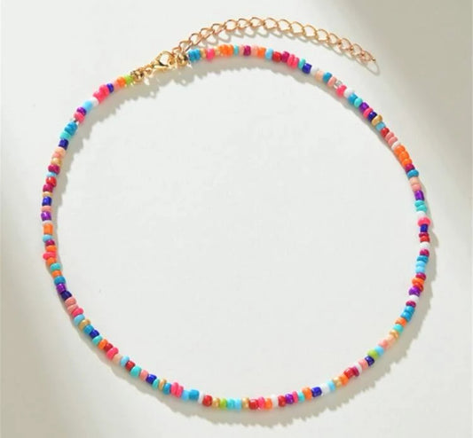 Colorful beaded necklace