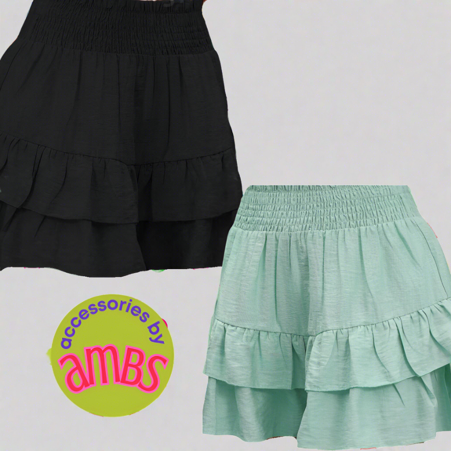 Ruffle Paper Bag Shorts