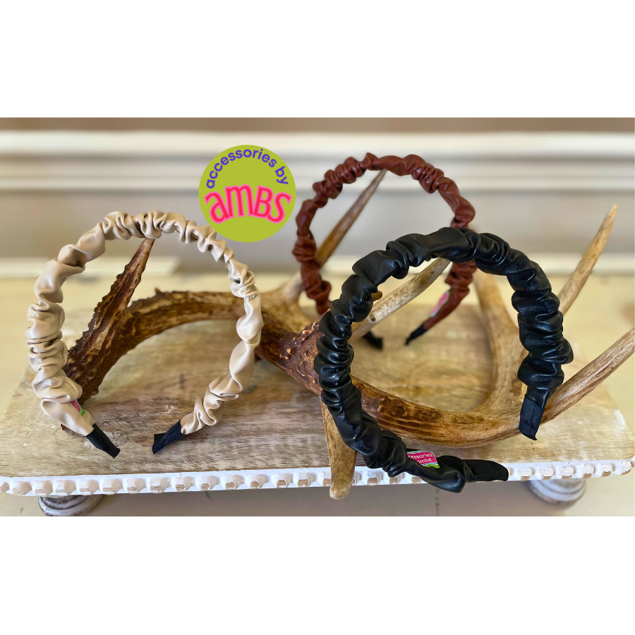 Scrunch in Style Leather Headband
