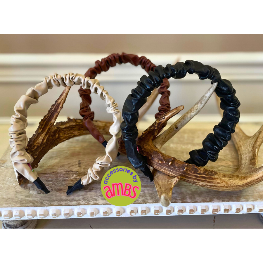 Scrunch in Style Leather Headband