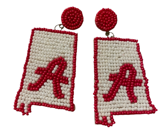 Alabama Seed Bead Earrings