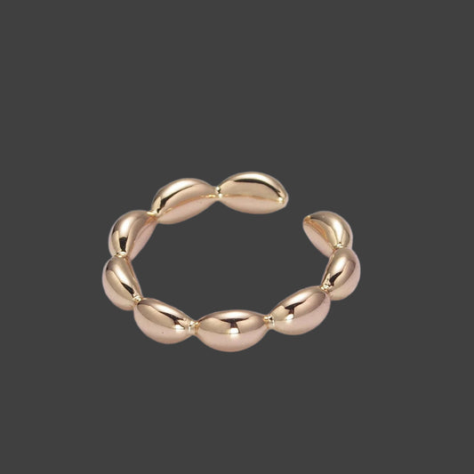 18k Gold Filled Bead Adjustable Ring