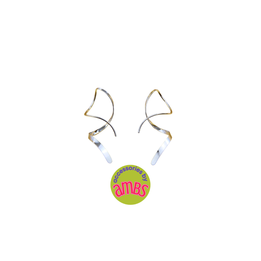 Spiral 14k gold earrings