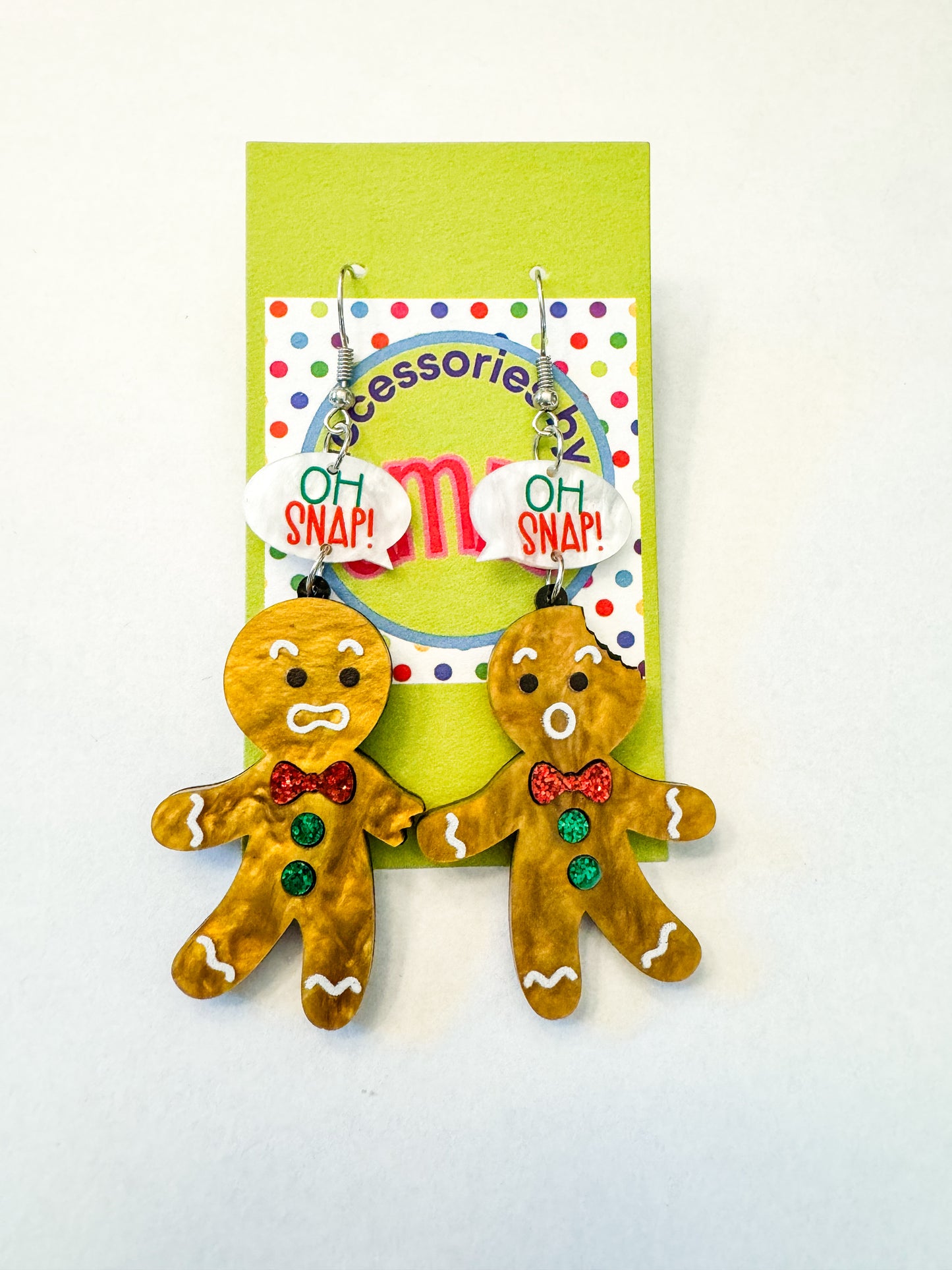 “Oh Snap” Gingerbread Earrings