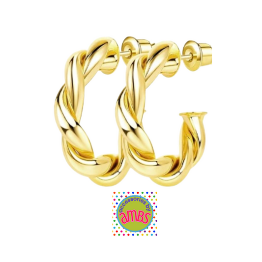 Assorted 14 Kt Gold Hoop Earrings