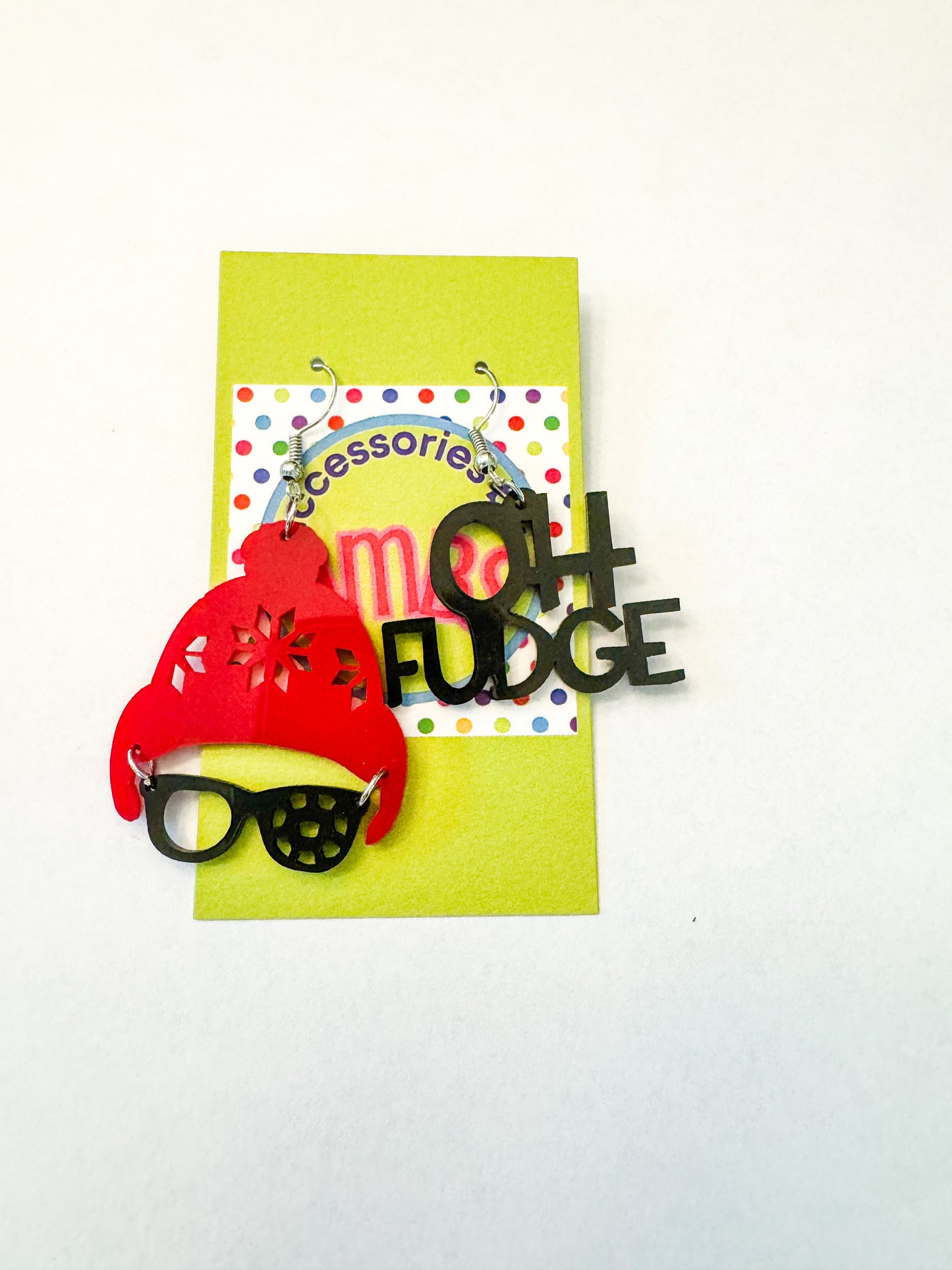 “Oh Fudge” Christmas Earrings