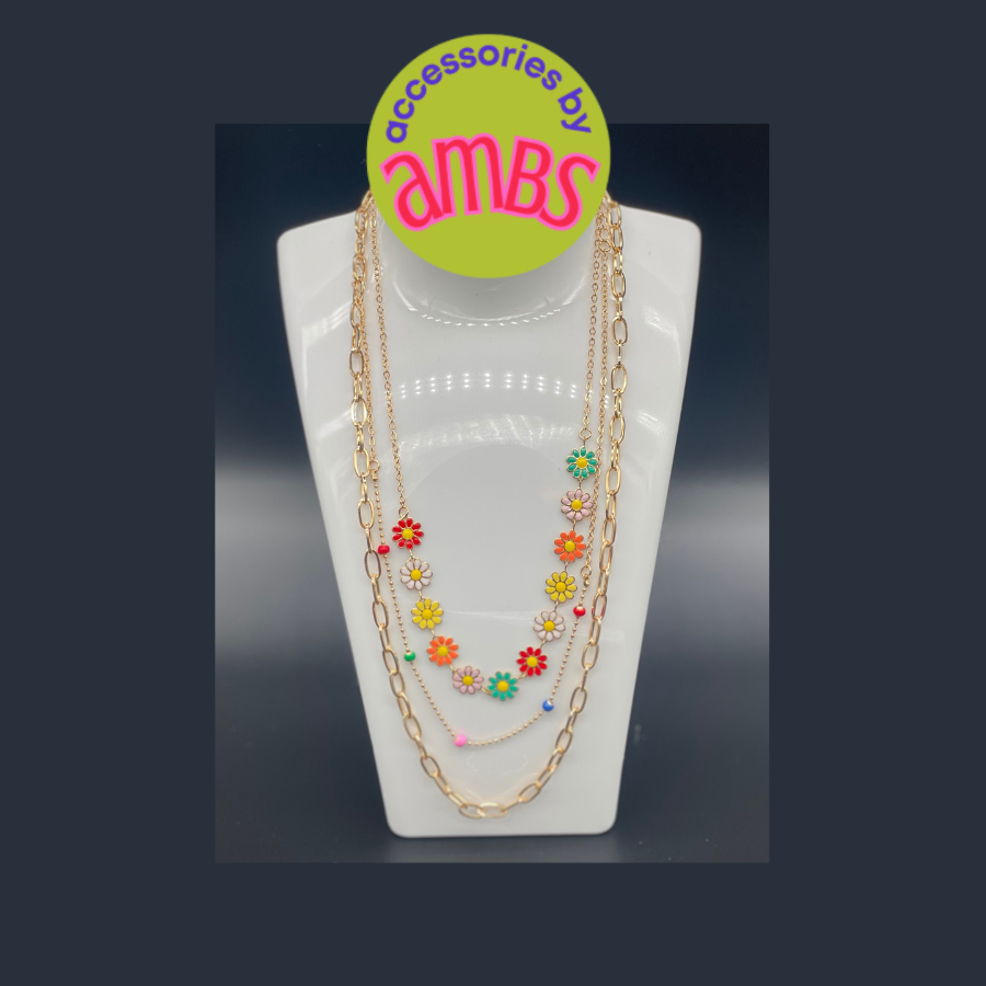 Flower Power necklace trio