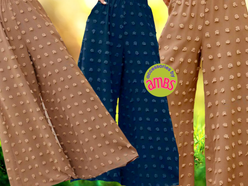 Swiss dot palazzo pants ￼