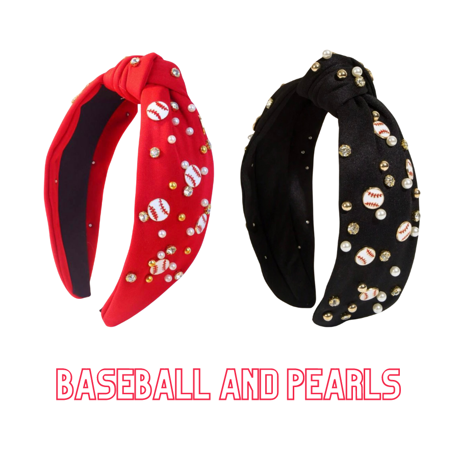 Baseball bling headbands