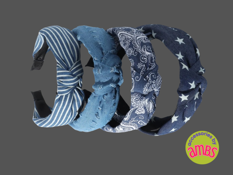 Knot Just Denim Headbands