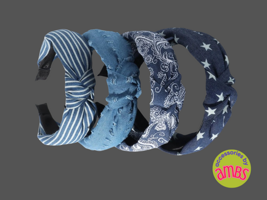 Knot Just Denim Headbands