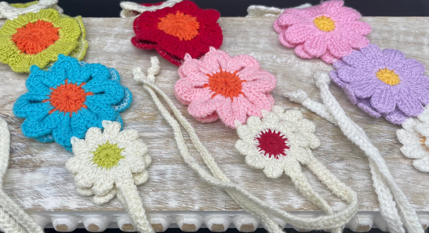 Floral Retro Hair Ties