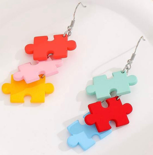 Puzzle Earrings