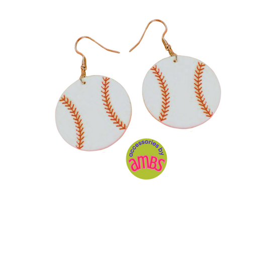 Baseball Earrings