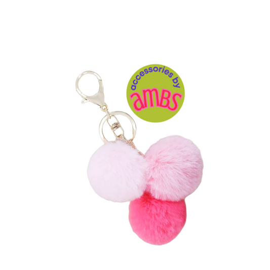 Boho Pom Pom Keychains